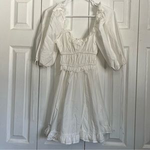 *NWOT* milkmaid style lacy mini dress